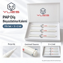 Yues Pap Diş Beyazlatma Kalemi 3'lü Set 3 X 2 Ml