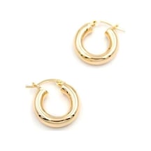 Küçük Boy Halka Küpe - Altın Çok Renkli Küçük Boy Halka Küpe - Altın Çok Renkli