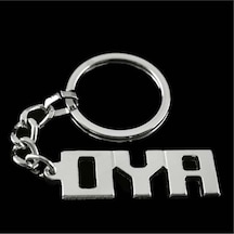Oya - 536 - - Nazblsmm - İsimli Anahtarlık Çok Renkli