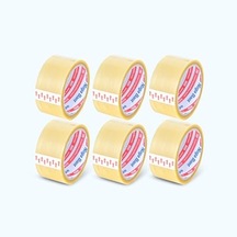 45 Mm X 40 Mt Şeffaf Koli Bandı Hotmelt Red 6 Adet 10