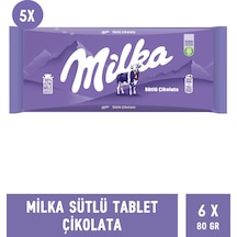 Milka Sütlü Tablet Çikolata 6 x 80 G