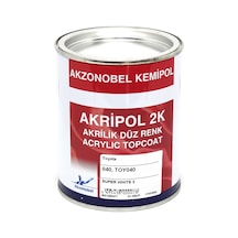 Akzonobel Akripol 2k Düz Renk -super White 2-040. Toy040- 1 Lt.
