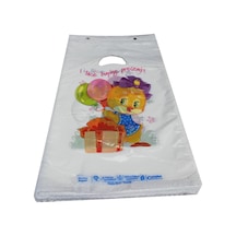 1 No Baskılı 100 Lü 22X33 Cm Blok Poşet Beyaz 23X31 Cm Ürün Desen