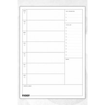 Zamansız Çok Amaçlı Günlük Haftalık Aylık Planlayıcı - A4 Ebat Yapılacaklar - 30 Yaprak - Planner - 4048 Çok Renkli