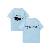 Flood Of Style Ken Carson Agc Gerçek Nefret Genç X Vamp T Shirt Pamuk Unisex Grafik Sokak Hip Hop Büyük Bir Mavi