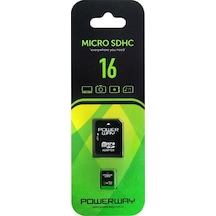 Powerway16 GB MicroSD Hafıza Kartı + Adaptör