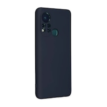 İnfinix Hot 11s Uyumlu Kılıf Nano İçi Kadife Silikon - Lacivert