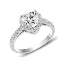 Brezza Lusso Jewelry Pırlanta Model Kalpli Tektaş Bayan Yüzük - 555846530
