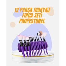 Znv Zenvia Mey İthalat Doğal Görünüm Sağlayan Yumuşak Kıllı 12 Parça Makyaj Fırça Seti Günlük Ve Profesy