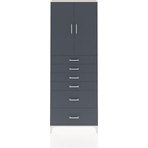 Arges Dolap 3 Raflı 6 Çekmeceli 2 Kapaklı 88x30x243 Aytaşı-an... Aytaşı