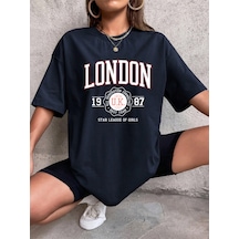 Noıssey Urban Pop Graphic Kadın Tişört Koleksiyonukod 5149 Lacivert