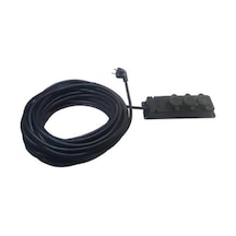 3x1.5 Cca Kablolu 3'lü Kauçuk Priz 20 Metre 1
