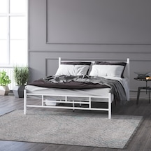 Defne Metal Karyola 120x200 Cm Beyaz Renk