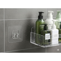 10 Adet 7x7 Cm Süper Güçlü Yapışkanlı Banyo Askısı 10adet Sticker Raf Tutucu Askı Çok Renkli Diğer