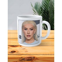 Christina Aguilera Baskılı Kupa Bardak Kişiye Özel Desen 4 Çok Renkli