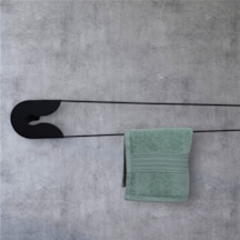 Çengel Askı Mutfak Banyo Antre Askılığı Siyah