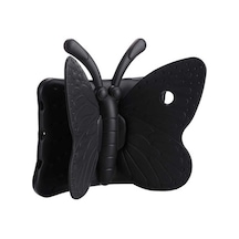 Apple Uyumlu iPad Mini 4 Zore Butterfly Standlı Tablet Kılıf-Siyah