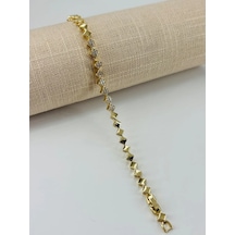 Renk Pirinç Cm Bileklik 17+2 Cm - Kbl0491 Altın