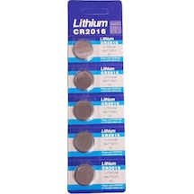 CR2016 3V Lithium Düğme Pil 5'li