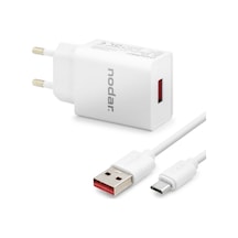 Micro Usb Hızlı Şarj Seti 12w 2.4a Usb Adaptörlü - Beyaz Nd1004