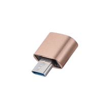 Gplus Apple Uyumlu MacBook Pc Telefon Usb Typec Çevirici Otg Gold