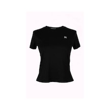 Trender Kurdele Baskı Siyah Kadın T-shirt 6719 Trender Kurdele Baskı Siyah Kadın T-shirt 6719