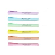 Faber-castell Fosforlu Kalem 38 Pastel Karışık 6'lı Diğer
