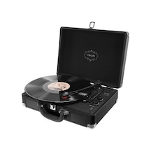Siyah Turntable Ve Bluetooth Destekli Müzik Deneyimi