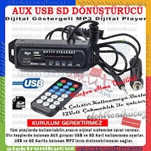 Eu-02 Class Usb 402 Oto Araç Teyp Aux Usb Sd Çevirici Bluetooth