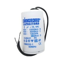 Microkon 8 mf Plastik Tüp Kondansatör 400-450 V (Daimi)