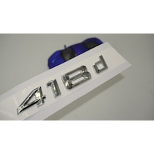 Bmw 418D Bagaj Krom Metal 3M 3D Yazı Logo