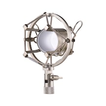 Reedark Metal Mikrofon Şok Montajı 43-46mm - Gümüş Tampon, Titreşim İzolasyonu, 3/8" & 5/8" Uyumlu, Stüdyo/görüntülü Konferans - Altın