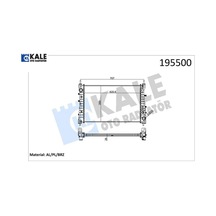Radyatör Lınea 1.3 Jtd Ac Klimasız Mek 621x395x26 1 Sıra Alb Sistem Kale Radyatör 51785217/ 51852517