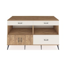 Kronos Konsol 2 Raflı 3 Çekmeceli 2 Kapaklı 176x59x99 Çam-çam/ayt Çam-çam/aytaşı