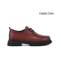 Gönderir Kadın Bordo Antik Bağcıklı Hakiki Deri Comfort Ayakkabı Ddza87042996