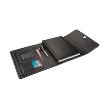 2K 2027 Yeni Yıl Organizer Ajanda Tarihli Çizgili 22x26 CM - Siyah