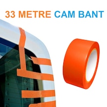 Çarşı Han Turuncu Cam Montaj Bandı 45mm Pvc Tamir Bandı 30m