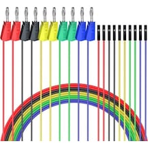 P1530 Dişi Jumper Kablo - 4mm Banana Dönüştürücü Kablo - 10 Adet