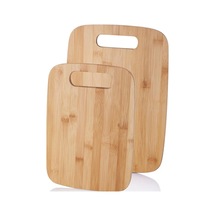 Bambu 2'li Kesme Tahtası-lüx Sunum Tahtası 33x24 Cm-28x20 Cm Bek1003 Kahverengi