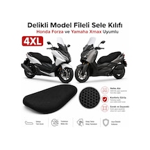 Honda Forza Xmax Uyumlu 4xl Delikli Sele Kılıfı Fileli Terletmez Sele Örtüsü