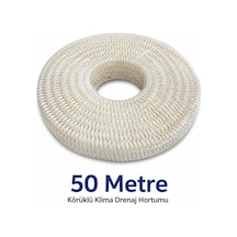 50 Metre Körüklü Klima Drenaj Hortumu Gri