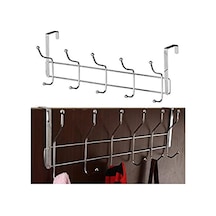 Kapı Arkası İçin 12'li Metal Askı Seti, Pratik Düzenleme 50cm
