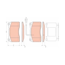 Fren Balatası - Alfa Romeo 156 - Trw-gdb1645