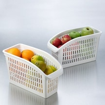 Gondol Buzdolabı İçi Düzenleyici Sepet 2 Adet + Mutfak Düzenleyic