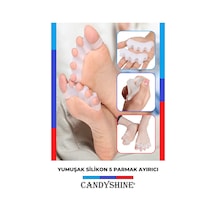 Candyshine Ayak 5 Parmak Ayırıcı Makaralı Bunyon Silikon Geçmeli Gece Aparatı