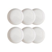 Ephesus Whıte Çukur Tabak Seti 22cm - 6lı Çok Renkli