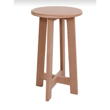 Boyanabilir Ahşap Mdf Yuvarlak Demonte Tabure 30x50 Cm