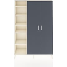 Arges Dolap 7 Raflı 2 Kapaklı Tek Askılı 132x30x195 Aytaşı-an... Aytaşı