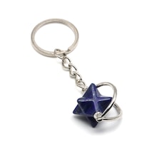 Lapis Lazuli Doğal Taş Anahtarlık - Anh-0145