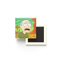 Boomer Wojak - 9x9 Cm Baskılı Kare Buzdolap Magneti
